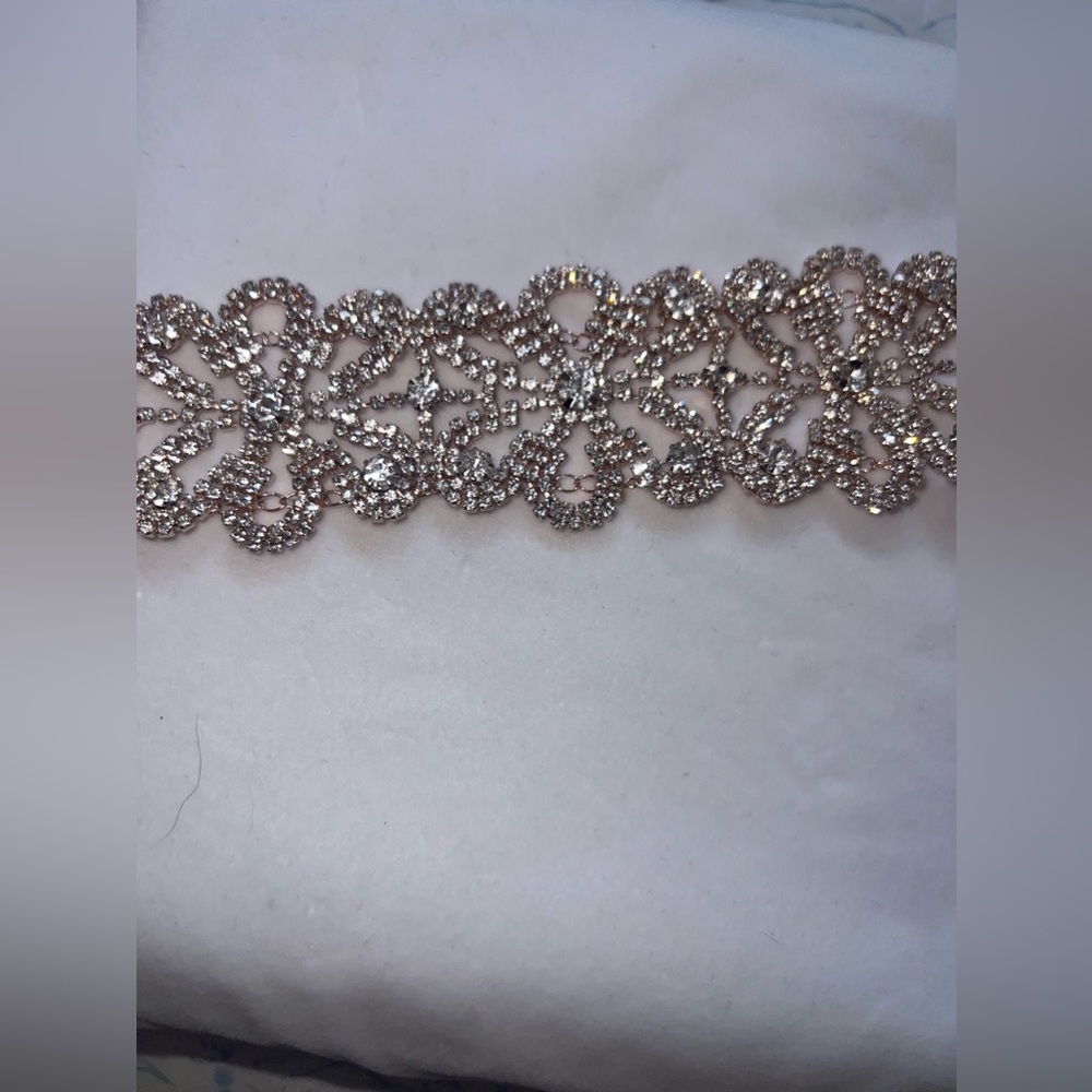 Rose Gold wedding dress belt